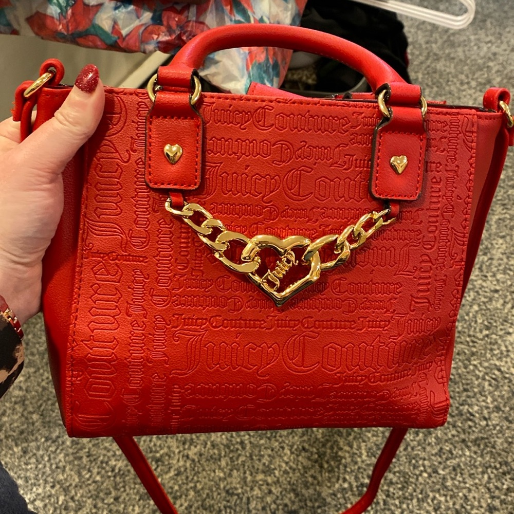 Juicy red crossbody bag perfect for Valentine’s Day